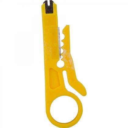Imagem de Testador para Cabo de Rede + Alicate de Crimpar RJ45 Rj11 + Alicate Decapador de inserçao de cabos