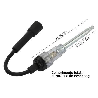 Imagem de Testador Universal De Velas De Ignição Automotivas Com Conectores Metálicos Para Carros E Cortadores
