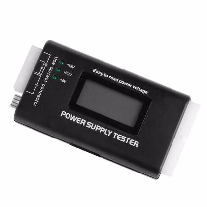 Imagem de Teste Fonte Lcd Atx Btx Itx Hdd Sata Power Supply Testador