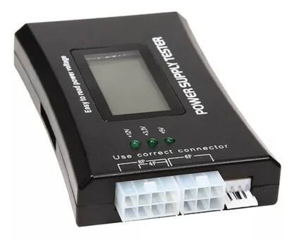 Imagem de Teste Fonte Lcd Atx Btx Itx Hdd Sata Power Supply Testador