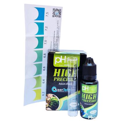 Imagem de Teste PH Ocean Tech Alta Precisão Agua Doce Aquario 250 Testes 20ml