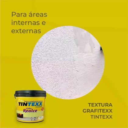 Imagem de Textura Grafiato Revestimento Acrílico Riscado 25kg Branca Colortexx