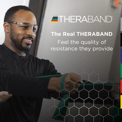 Imagem de THERABAND Professional Latex Resistance Bands, Banda Elástica Individual de 6 Pés para Exercícios Corporais Superiores e Inferiores, Fisioterapia, Pilates, Exercícios em Casa, 6 Pés, Verde, Pesado, Nível Intermediário 1