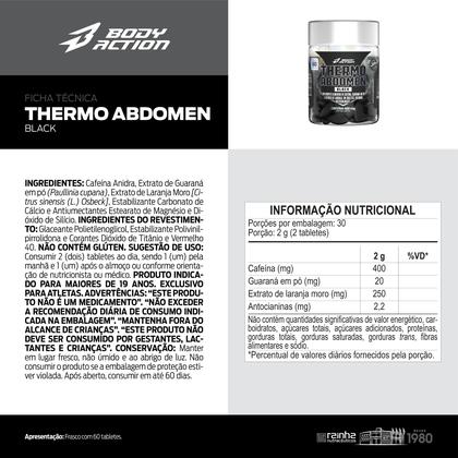 Imagem de Thermo Abdomen Black 60 tabletes - Bodyaction
