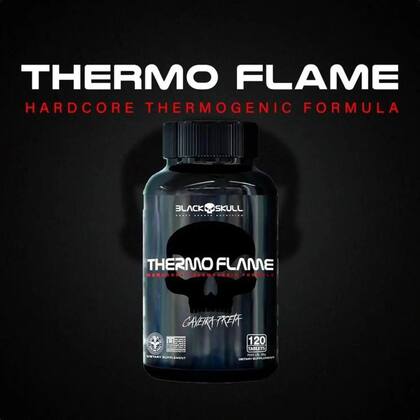 Imagem de Thermo Flame Termogênico 60 Tabletes Black Skull