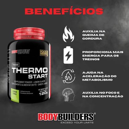 Imagem de Thermo Start Powder 120 Limão  Bodybuilders