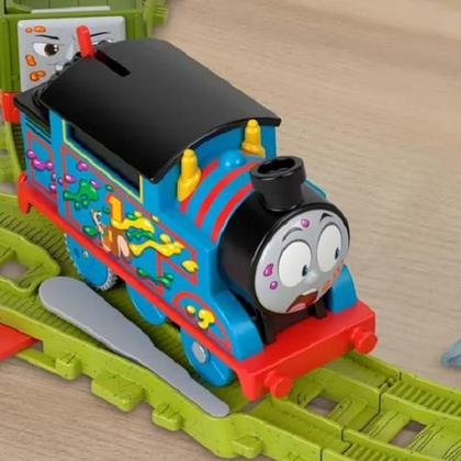 Imagem de Thomas E Seus Amigos Pista Entrega De Pintura -  Locomotiva Motorizada - Mattel