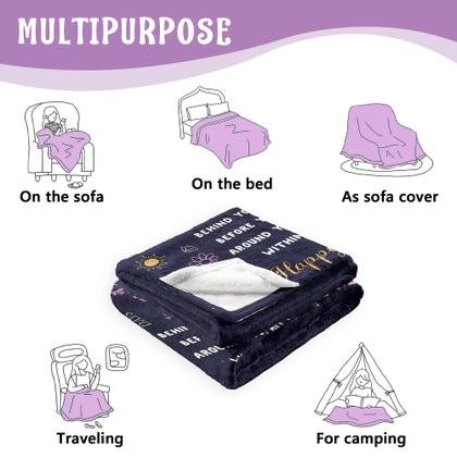 Imagem de Throw Blanket Paihvcn, presentes de aniversário de 18 anos para meninas de 60 x 50 polegadas