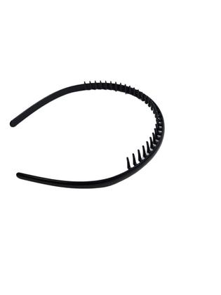 Tiara arco preto com dentinhos lisa esportiva unisex- 5un - Lynx
