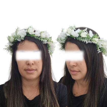 Imagem de Tiara Arranjo Coroa Guirlanda Floral Noiva Dama Daminha Boho