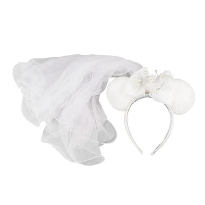 Imagem de Tiara Branco Véu Noiva Orelhas Minnie - Disney