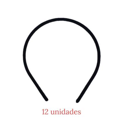 Imagem de tiara de cabelo forrada de tecido 5mm extra fina confortavel