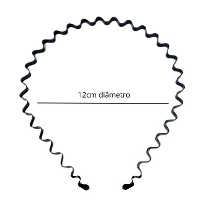 Imagem de Tiara De Cabelo Wave Arquinho Ondulado Em Metal Marco Boni