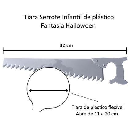 Imagem de Tiara no formato de Serrote para Festa a Fantasia Carnaval Halloween dia Bruxas