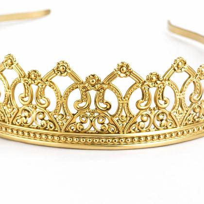 Imagem de Tiara Noiva Debutante Luxo Dourada