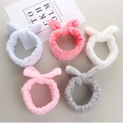 Imagem de Tiara para maquiagem e skincare com laço