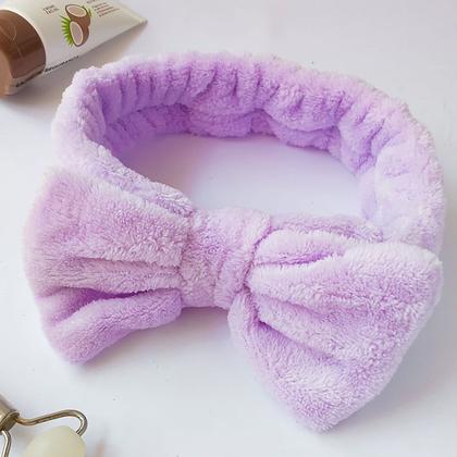 Imagem de Tiara para maquiagem e skincare com laço