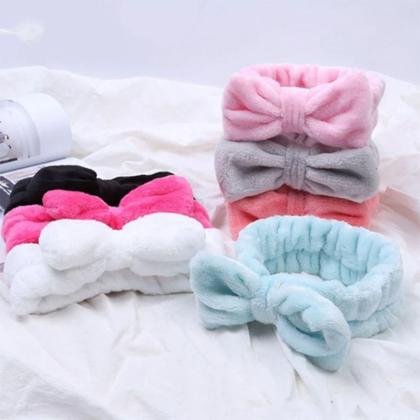 Imagem de Tiara para maquiagem e skincare com laço