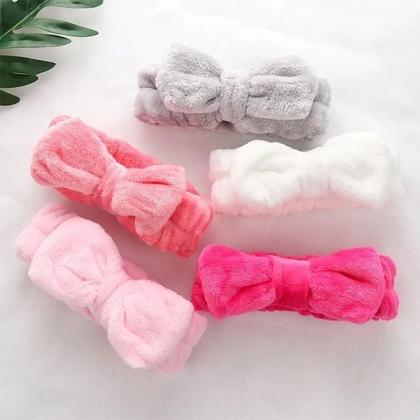 Imagem de Tiara para maquiagem e skincare com laço