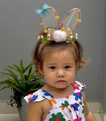 Imagem de Tiara Páscoa No Jardim - Acessório Infantil Personalizado