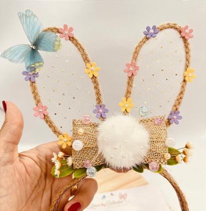 Imagem de Tiara Páscoa No Jardim - Acessório Infantil Personalizado