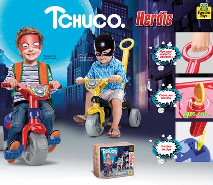 Imagem de Tico Tico Herois Super Teia Triciclo Com Haste - Samba Toys
