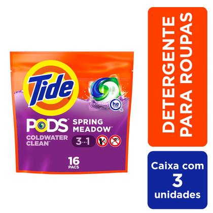 Imagem de Tide Pods Detergente Para Lavar Roupas C/16 Capsulas  3 Un