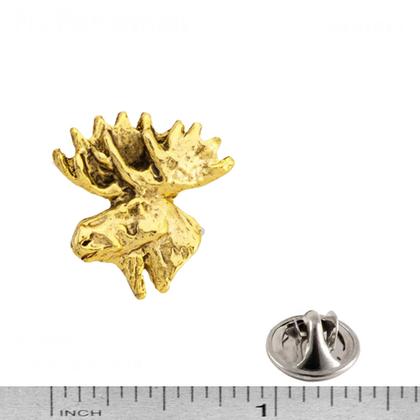 Imagem de Tie Tack Creative Pewter Designs Banhado a Ouro Moose MG016TT