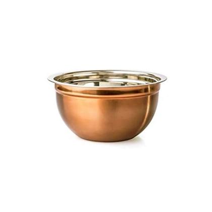 Tigela Bowl Cobre Rose Aço Inox 22 cm 2,25 litros - Plasvale Imagem de Tigela Bowl Cobre Rose Aço Inox 22 cm 2,25 litros