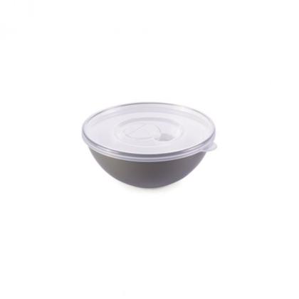Imagem de Tigela Bowl Duo Cumbuca 240Ml Sopas e Caldos - Plástico - Pudim Sobremesa Com Tampa Plasutil