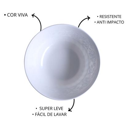 Imagem de Tigela Bowl em Melamina Pote 830ml Petiscos Sobremesas