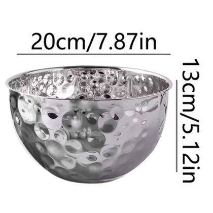 Imagem de Tigela Bowl Inox Cumbuca Saladeira Fruteira Mesa Posta Sala de Jantar Buffet Refeiçao Cozinha Multiuso Versatil