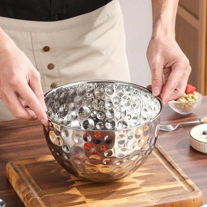 Imagem de Tigela Bowl Inox Cumbuca Saladeira Fruteira Mesa Posta Sala de Jantar Buffet Refeiçao Cozinha Multiuso Versatil