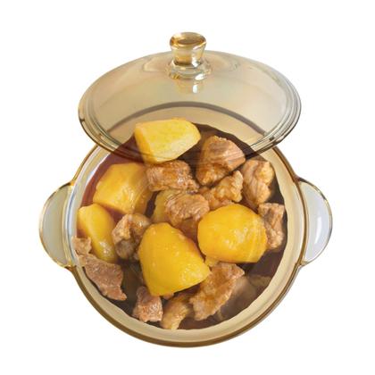 Imagem de Tigela Caçarola de Vidro Com Tampa 800ml Saladeira