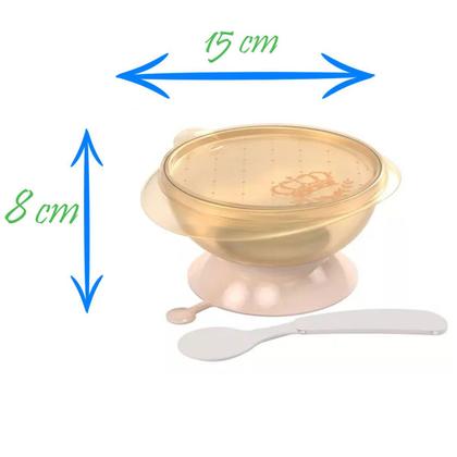 Imagem de Tigela com Ventosa Bowl Infantil para Papinha com Colher 240ml Plasútil