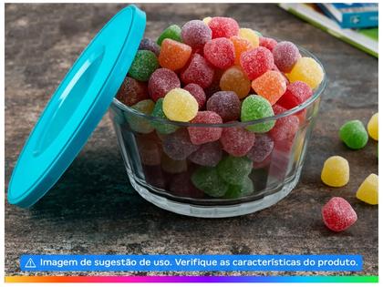 Imagem de Tigela de Vidro com Tampa 600ml Redonda Nadir