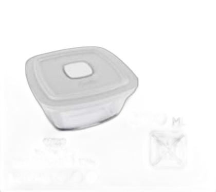 Imagem de Tigela De Vidro Com Tampa Facilita Vap 300Ml Mini Pote 3 Un