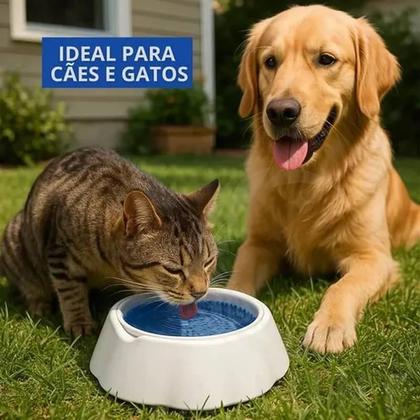 Imagem de Tigela Gelada Para Cães E Gatos Bebedouro 500Ml Água Fresca