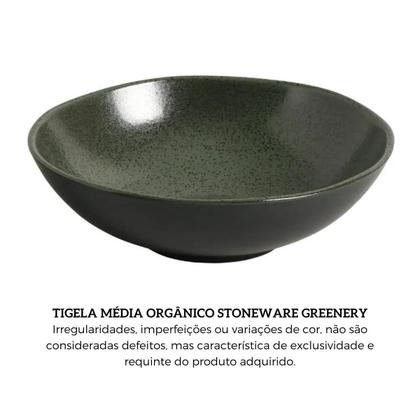 Imagem de Tigela Média Orgânico Stoneware Greenery 1961ml Porto Brasil