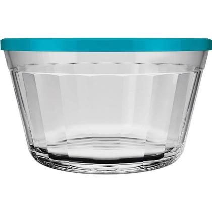 Imagem de Tigela Nadir Americano 1 Litro 4610 com Tampa Colorida - Embalagem com 6 Peças