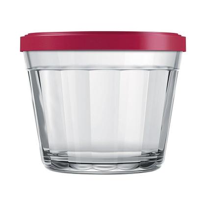 Imagem de Tigela Nadir Americano 150ml Pequena 4210 com Tampa  Cores Sortidas - Embalagem com 12 Peças