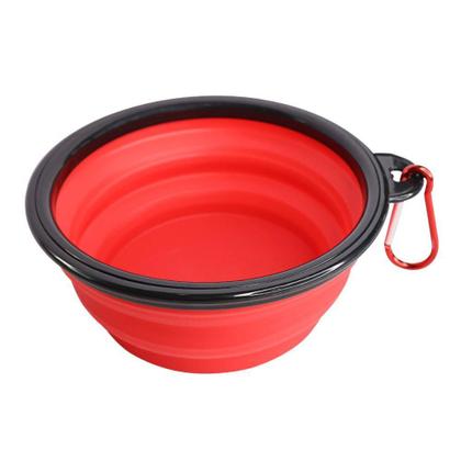 Imagem de Tigela Para Água 350Ml Retrátil - Rosa/Vermelho Sortidos