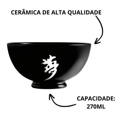 Imagem de Tigela para Arroz Cerâmica 270ml  - 4 peças