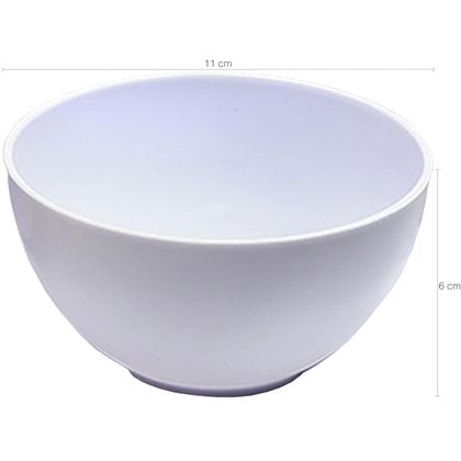 Imagem de Tigela Pequena Cumbuquinha de Plástico Branco Fosco Bowl Cumbuca para Cozinha Cinquetti