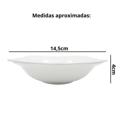 Imagem de Tigela Quadrada Branca em Melamina 14,5cm Bestfer