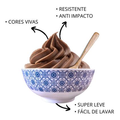 Imagem de Tigela Redonda em Melamina Pote Bowl 500ml Decorada