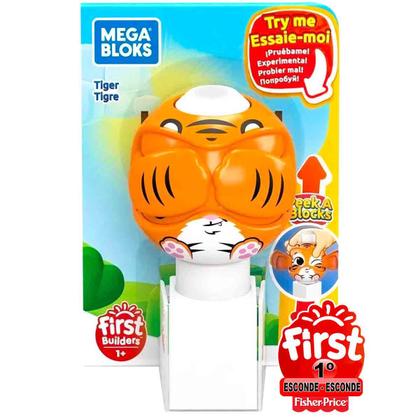 Imagem de Tigre Brinquedo para Bebê Mega Bloks Esconde Esconde Fisher Price Mattel