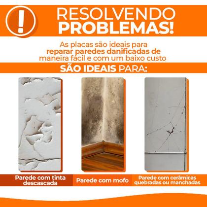 Imagem de Tijolinho Madeira Jacarandá Adesivo Flexivel p Parede 30x7,5cm - 48 Un.