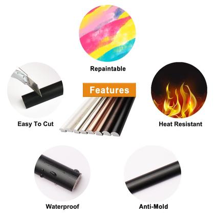 Imagem de Tile Edge Trim STICKGOO, pacote com 10, 30 cm, moldagem de parede, Peel Stick