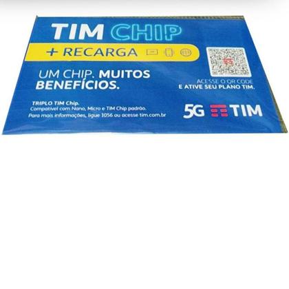 Imagem de Tim Chip Triplo Corte 5G Com Recarga de 10,00 do 11 ao 99